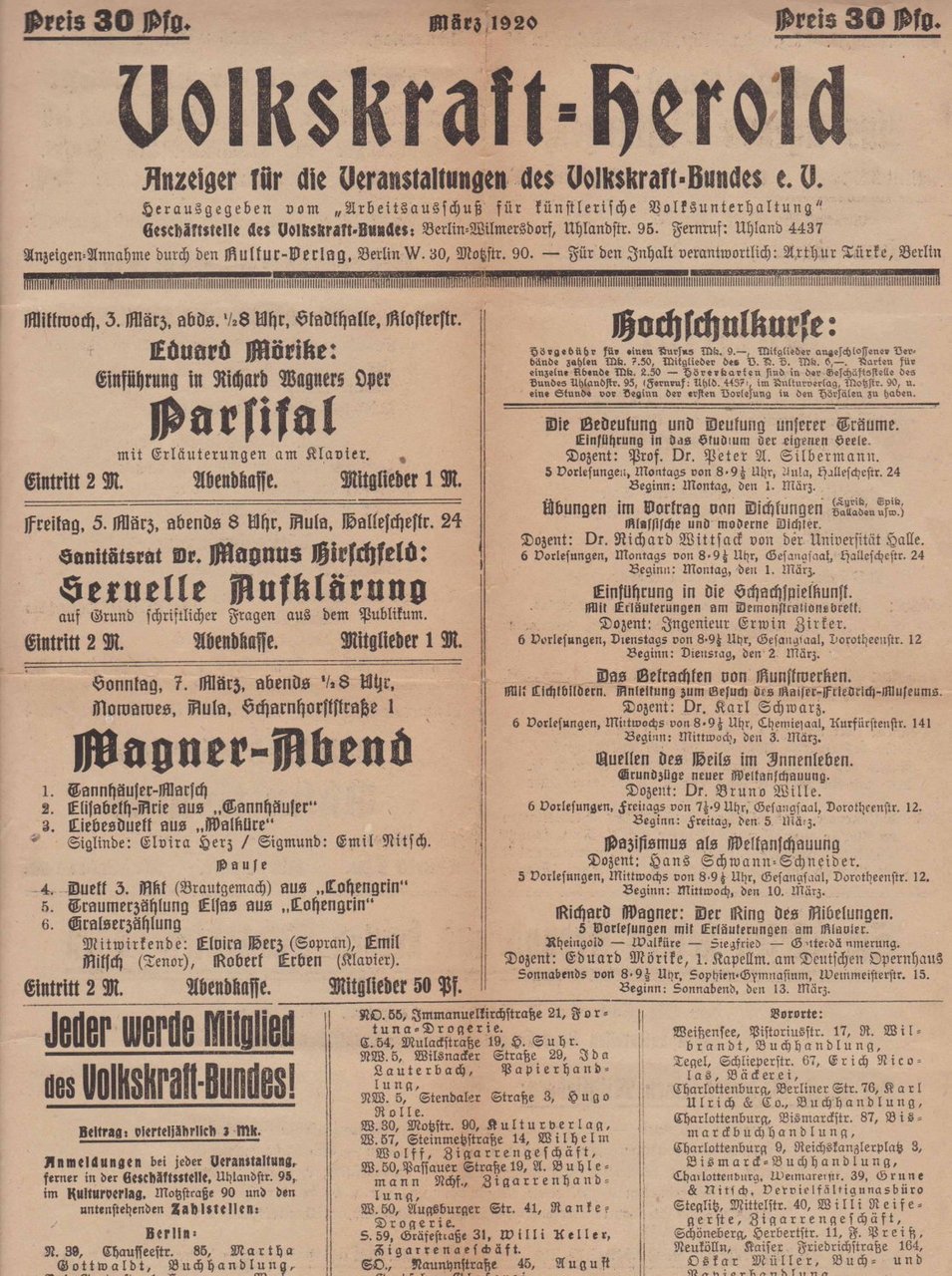 Volkskraft-Herold. März 1920.