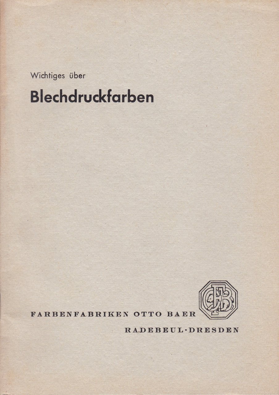 Wichtiges über Blechdruckfarben.
