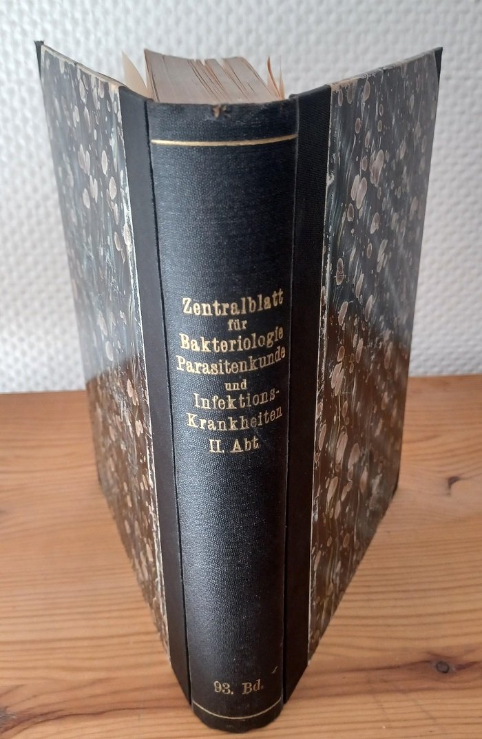 ZENTRALBLATT für Bakteriologie, Parasitenkunde und Infektionskrankheiten. 93. Band.