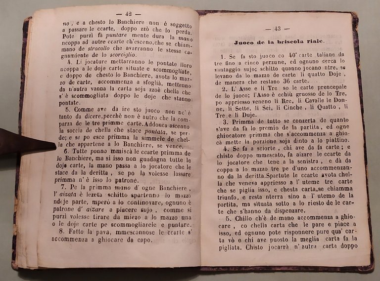 Revole de jocare e pavare lo mediatore e tressette de …