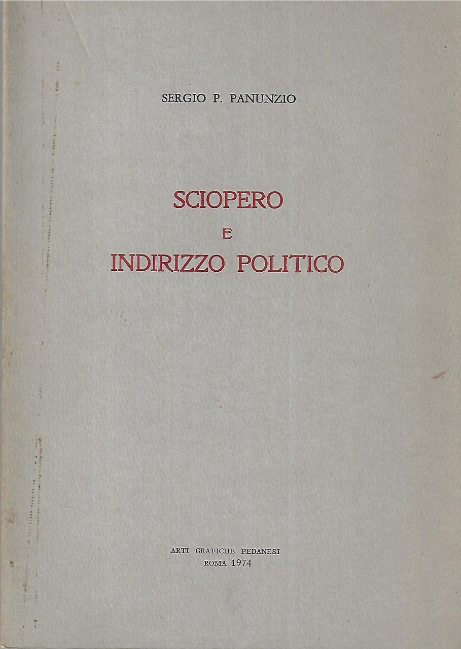 Sciopero e indirizzo politico