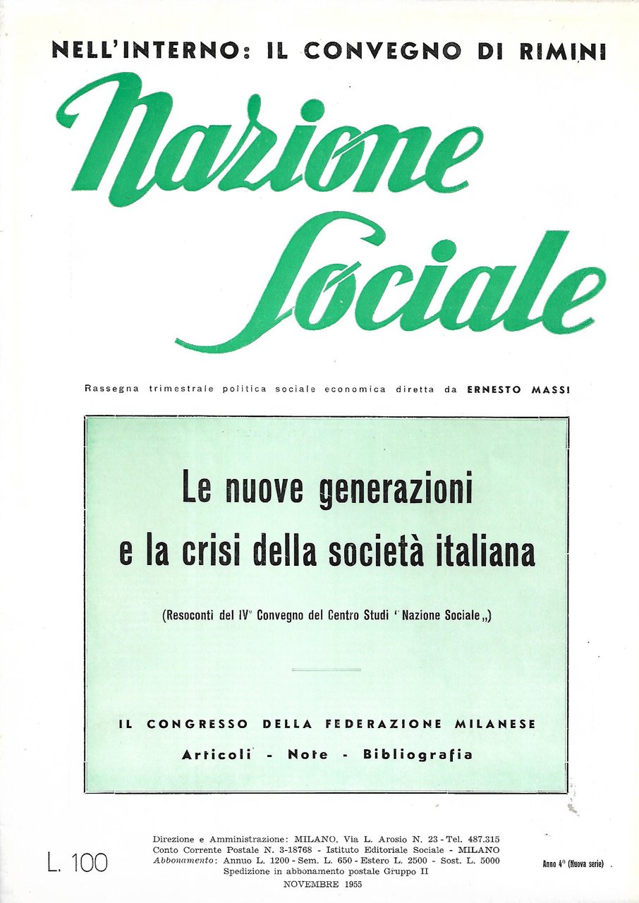 NAZIONE SOCIALE - mensile - ANNO 4 Nuova serie - …