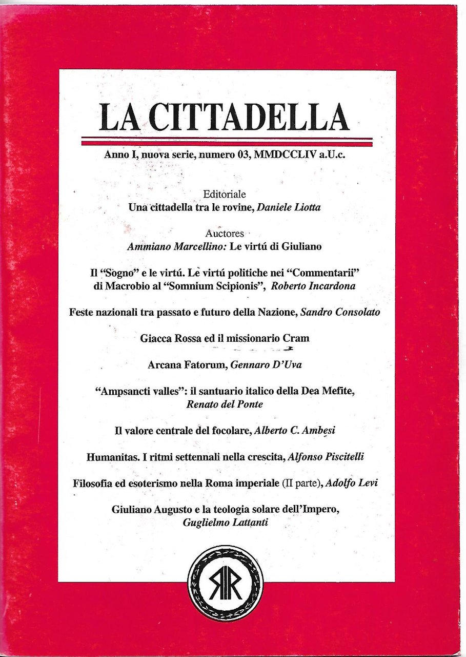 La Cittadella - anno I n. 3 - luglio/settembre 2001