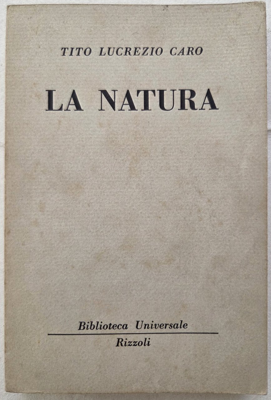 La Natura (De Rerum Natura).