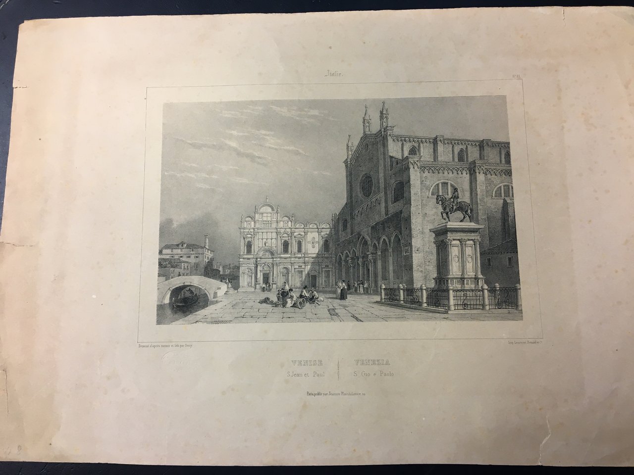 Venezia. S. Gio e Paolo. Veduta animata (cm. 16 X …