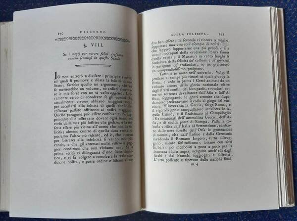 Discorsi del Conte Pietro Verri dell’Instituto delle Scienze di Bologna. …