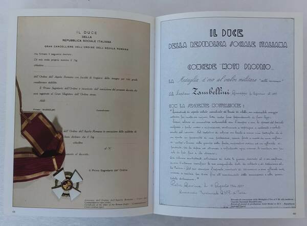 Distintivi e medaglie della R.S.I. 1943/45 della Legione SS Italiana …