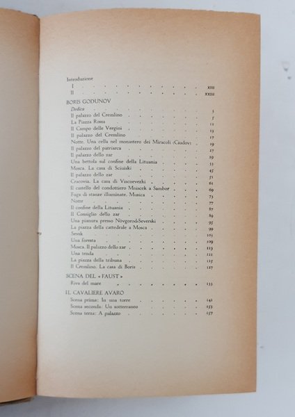 IL BORIS GODUNOV E LE TRAGEDIE MINORI