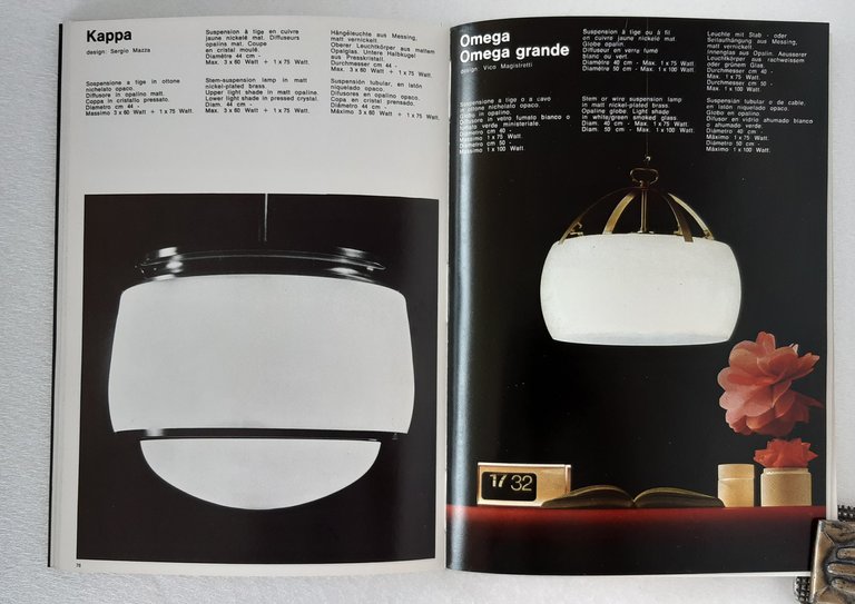 LAMPADE MOBILI OGGETTI PER ARREDARE. CATALOGO ’70 ITALIA