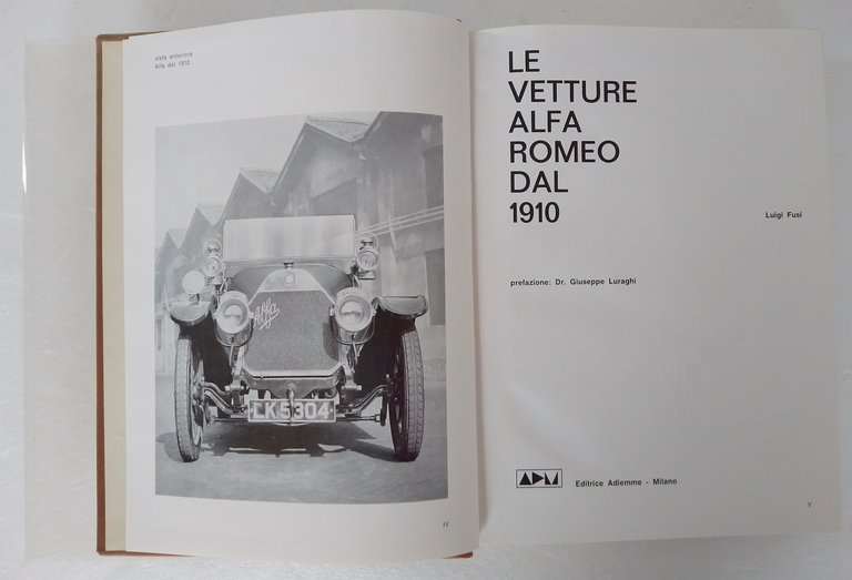 LE VETTURE ALFA ROMEO DAL 1910
