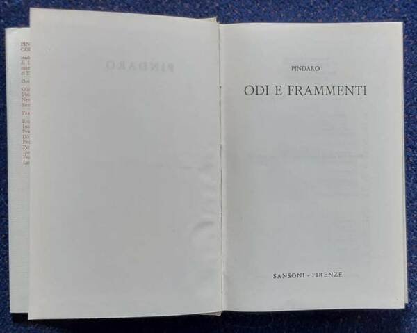 Odi e frammenti