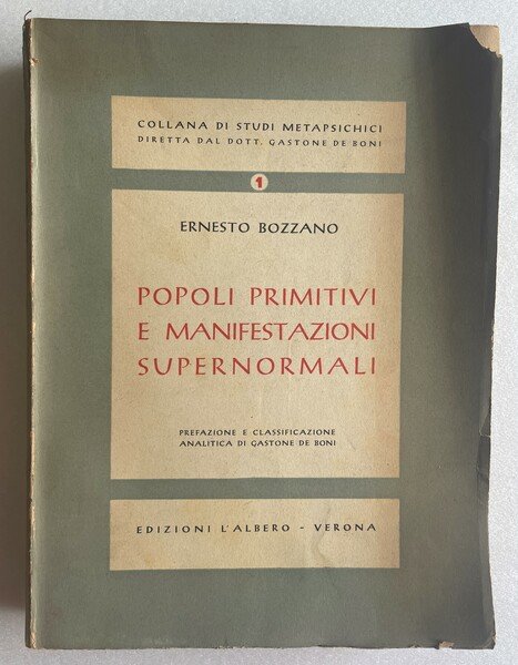 Popoli primitivi e manifestazioni supernormali