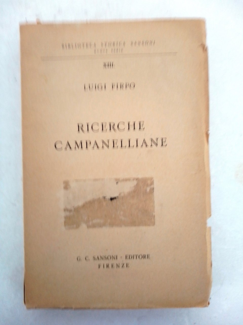 RICERCHE CAMPANELLIANE | Immagine principale