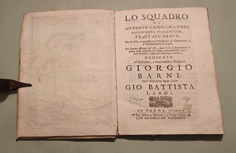 Lo squadro. Trattato breve ma d'utile e necessario a professori …