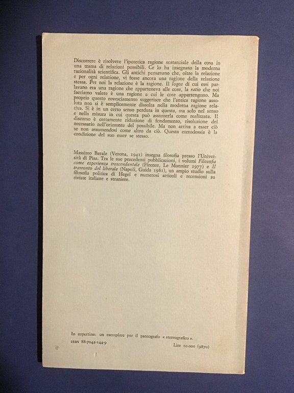 IMMAGINI DELLA RAGIONE. LOGOS E RATIO ALL'ALBA DELLA SCIENZA MODERNA