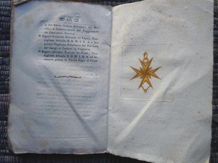 MEMORIE STORICHE SUL'ANTICHITA', ED ECCELLENZA DELL'ORDINE AUREATO OSSIA DELLO SPERONE …