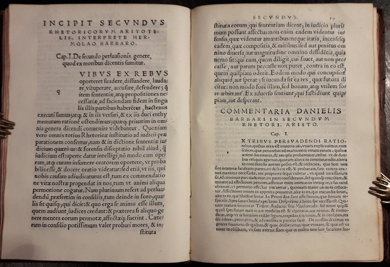 Rhetoricorum Aristotelis Libri tres, interprete Hermolao Barbaro P.V. Commentaria in …