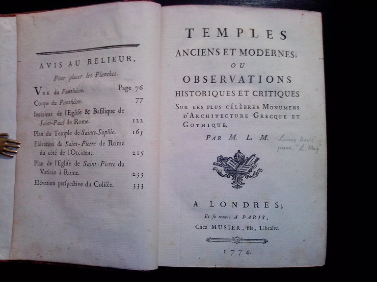 Temples anciens et modernes; ou observations historiques et critiques sur …