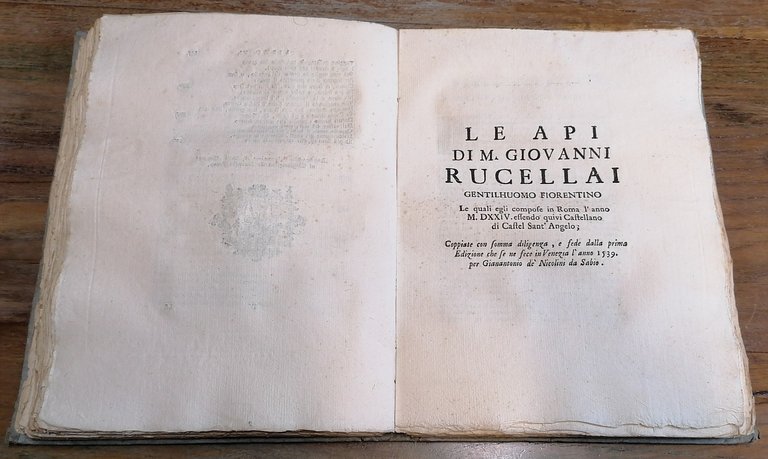 La Coltivazione di Luigi Alamanni e Le Api di Giovanni …