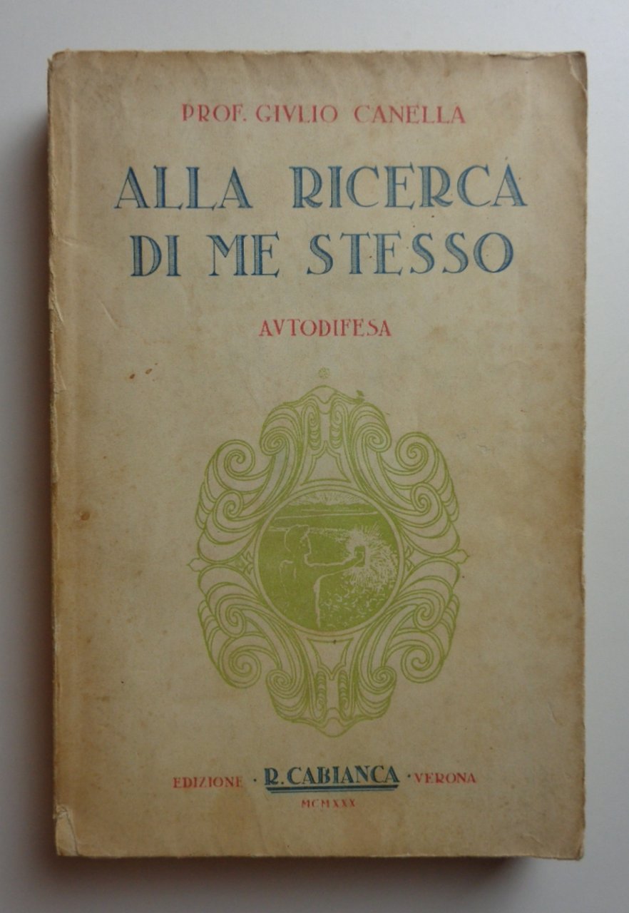 ALLA RICERCA DI ME STESSO. Autodifesa.