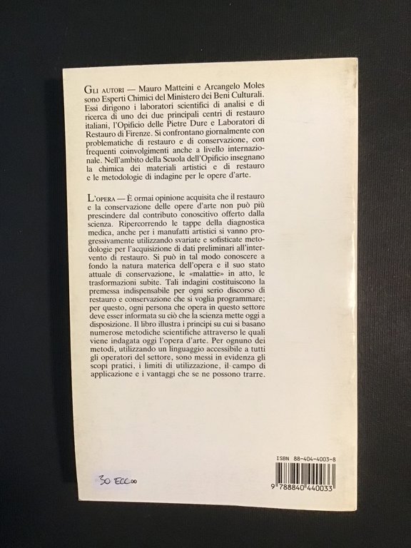 SCIENZA E RESTAURO. METODI DI INDAGINE