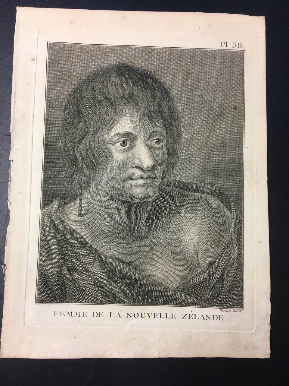 Femme de la Nouvelle Zélande. Incisione (cm. 23,6 X 18,3 …