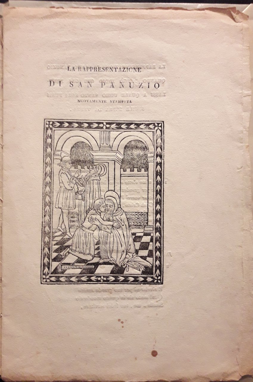 La rappresentazione di San Panuzio nuovamente stampata