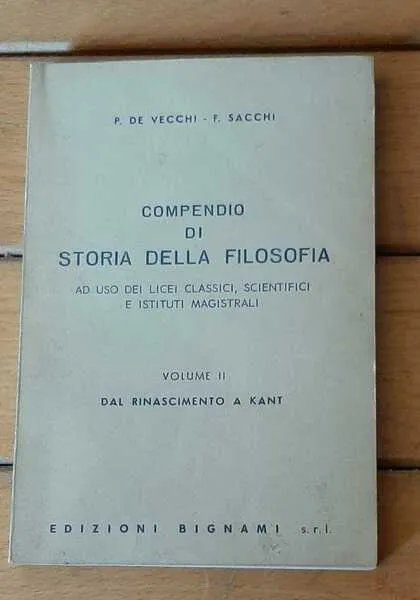 Compendio di storia della filosofia v 1