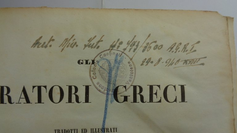 6 LIBRI CON IL TIMBRO DEL CARCERE POLITICO DI VENTOTENE …