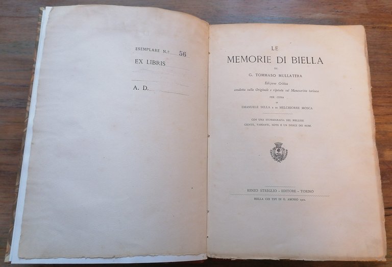 Le Memorie di Biella. Edizione Critica condotta sulla Originale e …