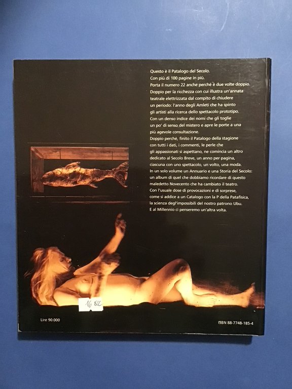 IL PATALOGO VENTIDUE. ANNUARIO DELLO SPETTACOLO 1999