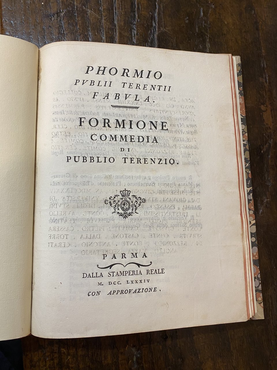 Phormio publii Terentii fabula - Formione commedia di Pubblio Terenzio