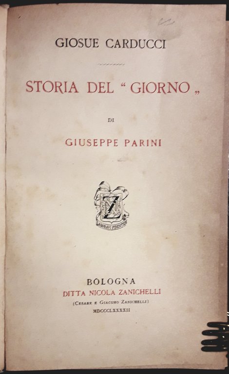 Storia del "Giorno" di Giuseppe Parini