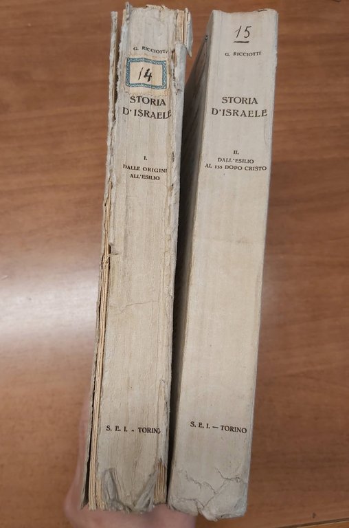 STORIA D’ISRAELE. I. Dalle origini all’esilio. II. Dall’esilio al 135 …