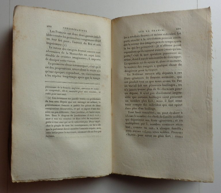 CONSIDÉRATIONS SUR LA FRANCE. suivis de l'ESSAI SUR LE PRINCIPE …