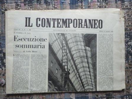 IL CONTEMPORANEO - SETTIMANALE DI CULTURA - ANNO III - …