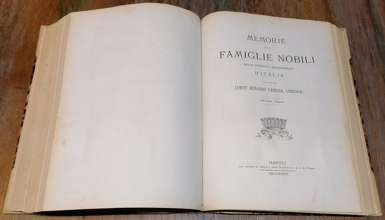 Memorie delle famiglie nobili delle Provincie meridionali d'Italia.