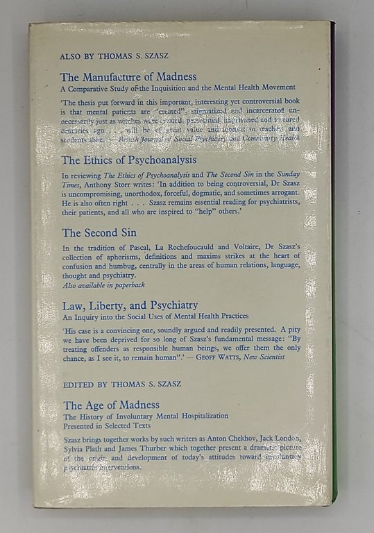 Ceremonial Chemistry. The ritual persecution of Drugs, addicts and pushers