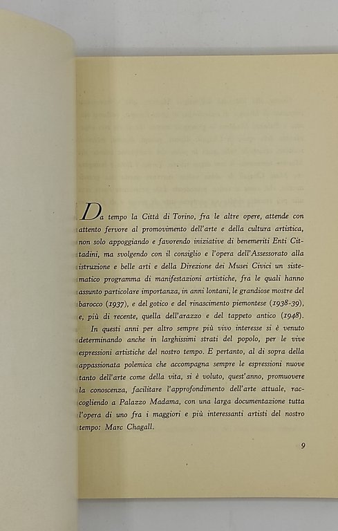 Catalogo della mostra di Marc Chagall