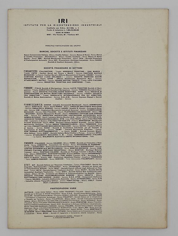 Civiltà della macchine (N.1+2 1974, Anno XXII)