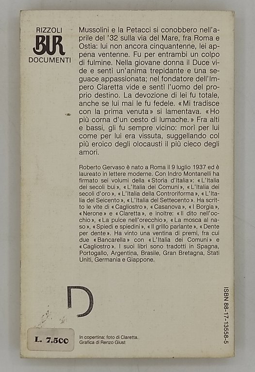 Claretta. La donna che morì per Mussolini