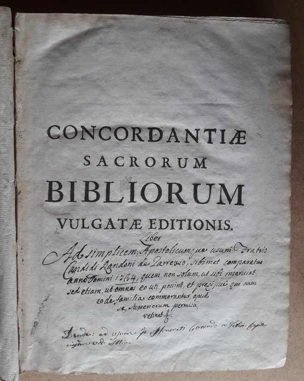 Sacrorum Bibliorum Vulgatae Editionis Concordantiae ad recognitionem Jussu Sixti V. …