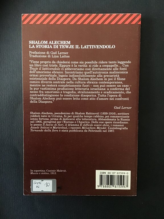 LA STORIA DI TEWJE IL LATTIVENDOLO