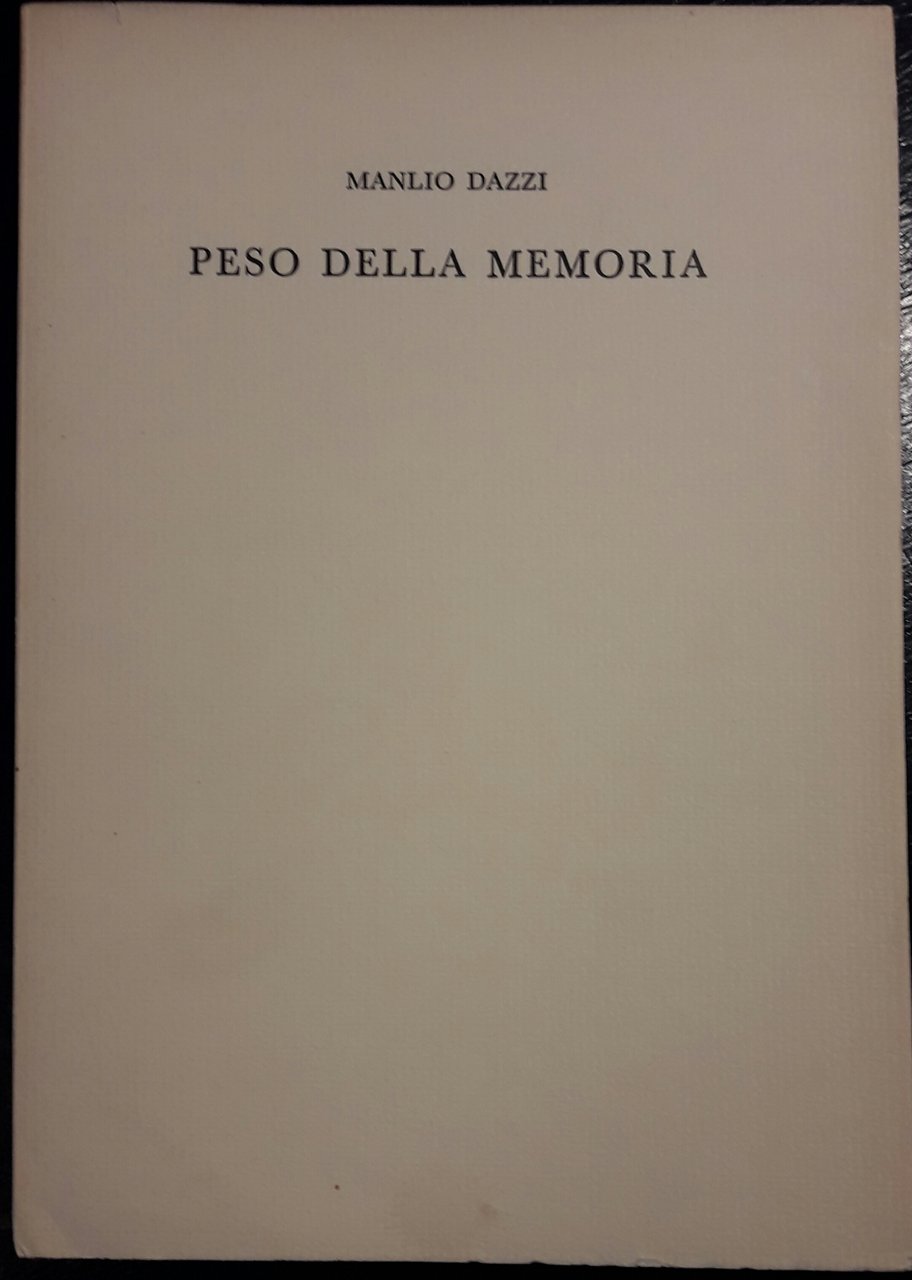 Peso della memoria