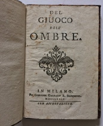 Del giuoco dell’ombre.