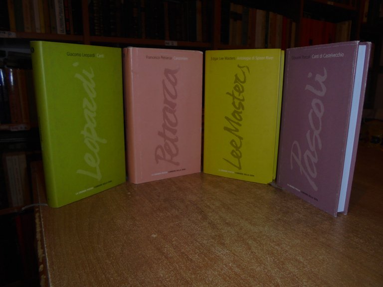 4 volumi. PASCOLI - LEOPARDI - EDGARD LEE MASTERS - …
