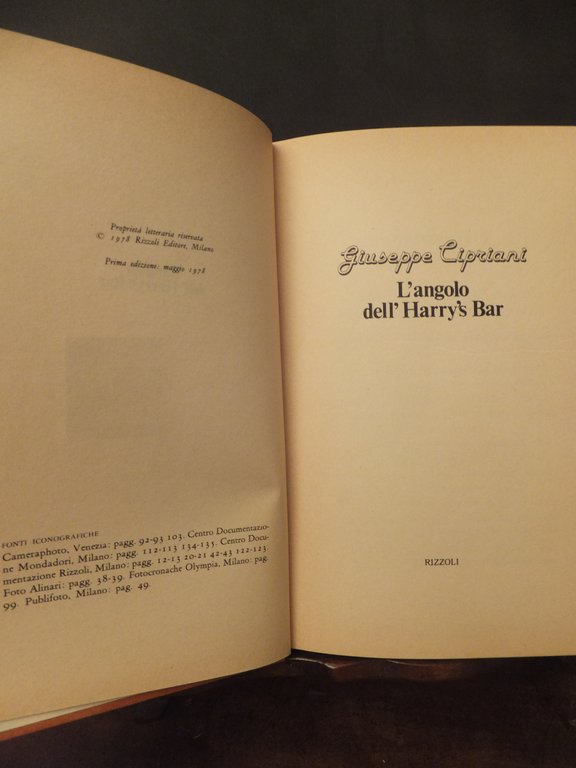 L'ANGOLO DELL'HARRYS BAR