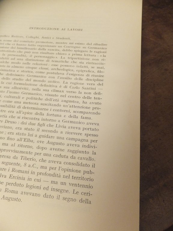 GERMANICO LA PERSONA LA PERSONALITA' IL PERSONAGGIO NE BIMILLENARIO DELLA …