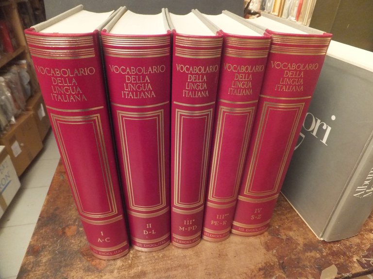 VOCABOLARIO DELLA LIGUA ITALIANA TRECCANI -5 VOLUMI