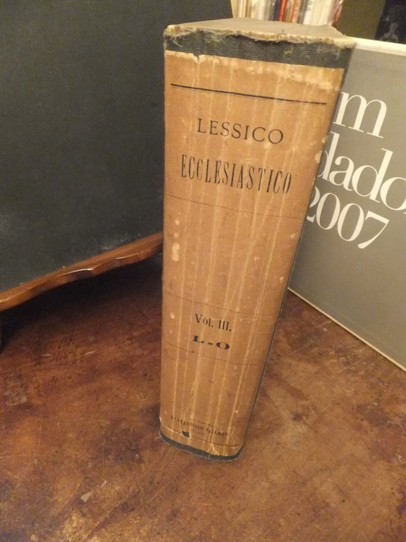 LESSICO ECCLESIASTICO ILLUSTRATO VOLUME III - L-O